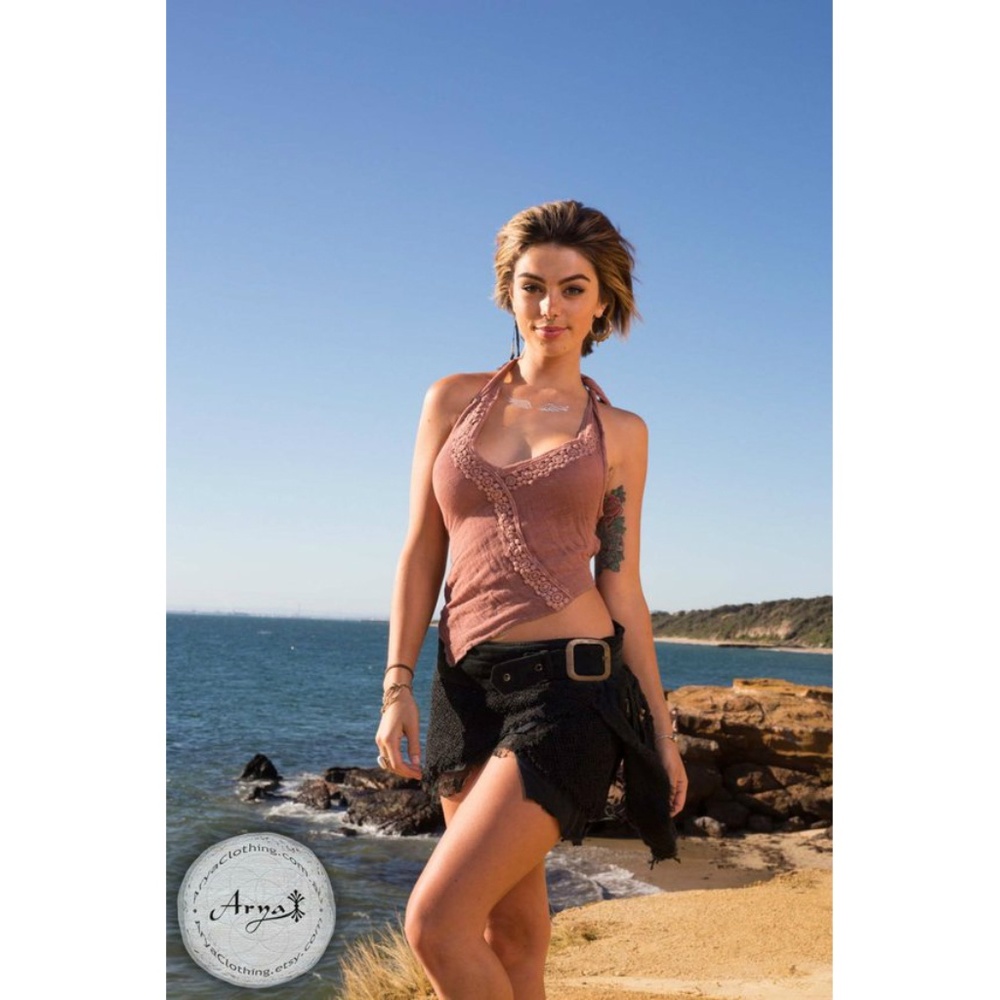 Tribal Drift Top Salmon Festival Clothing Stylish